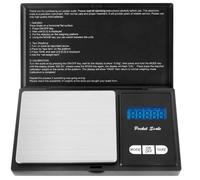 Balance de poche, mini balance, balance de précision, balance fine, poids 0,1 g - 1000 g, fonction d'arrêt automatique, pliage et précision