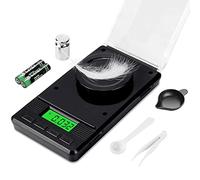 Balance de poche numérique en milligramme, recharge électronique, pour bijoux, pierres précieuses, 50 g x 0,001 g, avec calibrage de poids, pelle, pince, écran LCD pour cuisine et nourriture