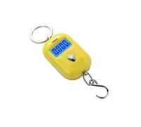 Balance de poche numérique, Lot de 8 mini balances numériques portables à suspendre, 25 kg/5 g, for la pêche, les bagages, les s, la pesée électronique,pour les besoins de pesage(Yellow)