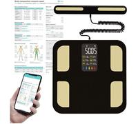 Balance De Poids Corporel, Avec 8 électrodes, 58 Mesures De Composition Corporelle, Analyseur Numérique D'imc,écran Lcd, 180 Kg