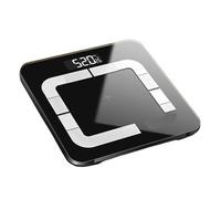 Balance De Poids Corporel Salle Bain Intelligente Pesée Graisse Corporelle Bluetooth Humain Weigt BMI Échelle Étage 20 Données PréCis Et Facile(Black)