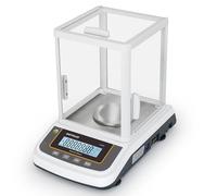 Balance de Precision 0,001 g, Balance Électronique de Laboratoire de Haute Précision Équipée d'un Pare-vent, Idéale pour l'industrie, les Aliments, les Bijoux et la Pesée de l'or 500 g x 0,001 g