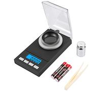 Balance de Precision, 50g/0,001g, Pesage de Haute Précision, Balances de Bijoux de Poche, Balance Numérique Portable Avec Affichage LCD, Livré avec Poids de Calibrage, Pincette et Plateau de Pesée