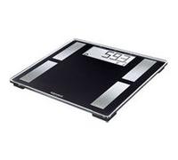 Balance de salle de bain Bluetooth Soehnle Shape Sense Connect 50 avec application d'analyse corporelle BIA, noire Noir G