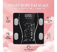 Balance de salle de bain électronique intelligente, alimentée par batterie, design sans fil, sans besoin de recharge, fonction de surveillance de la graisse corporelle, usage domestique unisexe ABS