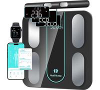 Balance de sol Healthkeep, pour Android et iOS, balance de salle de bain intelligente Bluetooth analyse de la composition corporelle jusqu'à 180 kg