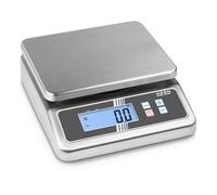 Balance de table [Kern FOB 30K-3NL] Kompakte Edelstahlwaagen mit Staub- und Spritzwasserschutz IP67, Portée [Max]: 16 kg / 30 kg, Lecture [d]: 2 g / 5 g, Reproductibilité: 2 g / 5 g, Linéarité: 6 g / 15 g