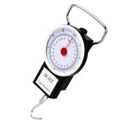 Balance de Voyage Portable, Pèse Bagages Manuel avec Crochet et Ruban à Mesurer de 1M, Idéal pour Pese Valise et Échelle de Pêche, Capacité jusqu'à 22 kg