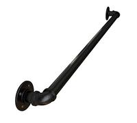 Balance D'Escalier Pour Fer Forgé Noir Monté Au Mur, Balustrades de Pont Support de Rails D'Escalier, Longueur de Conception de Tuyaux D'Eau/50Cm