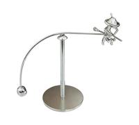 Balance Desk Toy, 5.91inch Magnetic Levitation Flying Witch Figurine for Eye-Catching Motion Display, Stress-Relief Desk Accent with Floating Illusion Function, Fantasy Decor for Home or Bedroom