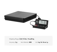 Balance d'expédition postale numérique, minuterie, écran LCD pliable, 110 lbs