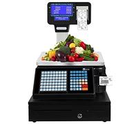 Balance D'Impression D'éTiquettesde comptage numérique avec affichage, table de pesée, impression d'étiquettes, calcul des prix commerciaux avec poteau double face, impression de codes-barre