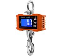 Balance électronique à suspendre - Capacité de 1000 kg - Écran LCD transparent - Rétroéclairage - Échelle industrielle à crochet pour la pêche à la ferme - Balance numérique grue