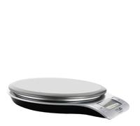 Balance électronique de cuisine 5 kg/0,1 g de haute précision - Surface en acier inoxydable, commutation d'unité, chargement USB zéro et pelage en option (rouge/argent bicolore)