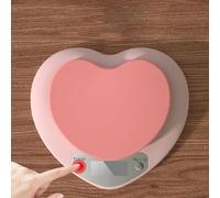 Balance électronique de cuisine, précision 5 kg, balance LCD en forme de cœur rose, balance de cuisson pour nouveaux aliments et café