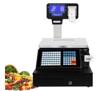 Balance éLectronique De Cuisinede contrôle pondérale, calcul des prix de détail, étiquettes à codes-barres numériques, impression double face, impression d'étiquettes commerciales pour le ma