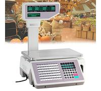 Balance éLectronique De Cuisinede contrôle pondérale Calcul des prix de détail Impression d'étiquettes électroniques numériques Alimentaire commercial avec imprimante d'étiquettes thermique