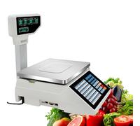 Balance éLectronique De Cuisinede contrôle pondérale, calcul des prix de détail, imprimante d'étiquettes et de reçus, impression d'étiquettes commerciales, caisse enregistreuse à codes-barre
