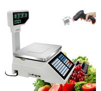Balance éLectronique De Cuisinede contrôle pondérale, calcul des prix de détail, imprimante d'étiquettes et de reçus, impression d'étiquettes commerciales, caisse enregistreuse à codes-barre