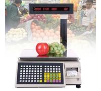 Balance éLectronique De Cuisinede contrôle pondérale, calcul des prix de détail, imprimante thermique d'étiquettes numérique, affichage vertical sur poteau, écran LCD double face pour alimen