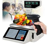 Balance éLectronique De Cuisinede contrôle pondérale, calcul des prix de détail, pesage numérique par codes-barres avec impression d'étiquettes - Caisse enregistreuse commerciale pour superm