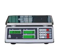 Balance électronique Numérique 30 Kg / 0,1 G Affichage LCD en Acier Inoxydable De Haute Précision Calcul du Prix Tarification Industrielle Plate-Forme De Magasin Commercial