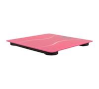 Balance Électronique Portable en Verre Trempé Rose, Charge USB | Lecture Précise du Poids, Rangement Facile, Usage Sol Dur, pour Femmes Adultes en Dortoir