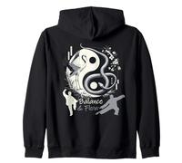 Balance & Flow Tai Chi Yin Yang Crane Serpent Arts Martiaux Sweat à Capuche