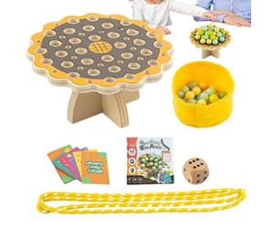 Balance Game - Desktop Coordination Toy, Interactive Bead Stacking Set with -Defying Challenges, Parent-Child Bonding Activity, Educational Strategy Puzzle, Board Game for Family Activity Night