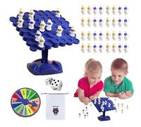 Balance Games for Kids - Wooden Coordination Toys for Fun Learning | Skill Development Set with Non Slip Pieces, Activity Playset for Children, Motor Control Focus Improvement Tool 6.69x2.17x4.72 in