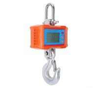 Balance grue rétroéclairée LCD 1000 kg avec résolution de 0,5 kg pour des lectures fiables à 4,5 m de distance dans des paramètres d'entrepôt à faible luminosité (orange)