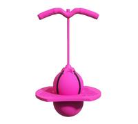 Balance Jumping Ball with Handle, 2-in-1 Balance Board, Anti-Slip Balance Ball for Indoor & Outdoor Active Play and Coordination Training (Pink)