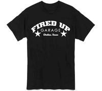 Balance Master Fired Up Garage Adult Mens Unisex 100% Cotton Short-Sleeve T-Shirts Black XXXL