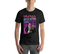 Balance Master New Olivia Benson & Elliot Stabler 90s Inspired Vintage Homage T-Shirt Anime Clothes t Shirt Man Mens Graphic t-Shirts Anime