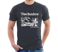 Balance Master Technics T-Shirt Turntables Teach Them Well Vinyl DJ Black XL Unisex 100% Cotton Short-Sleeve T-Shirts Black XL