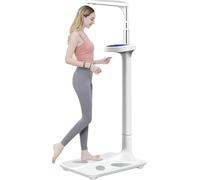 Balance médicale avec analyseur de poids et de masse grasse, écran LCD le poids, la taille et lindice de masse corporelle (IMC) (Bluetooth)