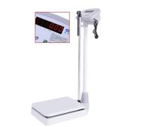 Balance médicale numérique, balance électronique de haute précision avec affichage numérique LED, plage de pesée : 2 kg à 200 kg, toise en alliage d’aluminium : 76 à 203 cm, for salle de sport