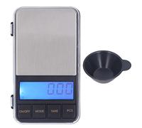 Balance numérique de poche 500 g, écran LCD bleu rétroéclairé, réglage du zéro, fonction tare, balance électronique pour bijoux, thé et bijoux