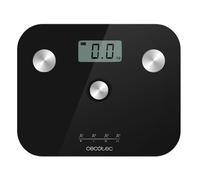 Cecotec Balance Pèse-personne Avec Bouton-Poussoir EcoPower 10100 Full Healthy Black. Surface en verre trempé très sécurisée et capteurs de précision, Grand écran LCD, de 8 kg jusqu’à 180 kg