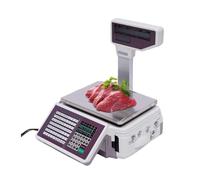 Balance numérique d'impression d'étiquettes avec codes à barres, balance avec écran double LCD, convient pour peser des aliments et des produits canniques, capacité de 66 livres