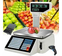 Balance numérique d'impression d'étiquettes de Prix, pesée de Codes-Barres avec Double Affichage pour Un comptage précis et Une Caisse enregistreuse, idéale pour la Gestion des Stocks des supermarché