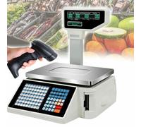 Balance numérique d'impression d'étiquettes de Prix, pesée de Codes-Barres avec Double Affichage pour Un comptage précis et Une Caisse enregistreuse, idéale pour la Gestion des Stocks des supermarché