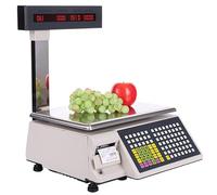 Balance NuméRique D'Une Capacitéde comptage et d'affichage, impression d'étiquettes de prix, barre commerciale, de 15 kg, 30 kg, pour supermarchés et magasins de détail