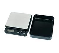 Balance numérique haute - 1000 g - 0,01 g - Balance électronique de cuisine - Fonction tare - Comptage des aliments en grammes - Écran LCD rétroéclairé bleu - Alimentation électrique pour cuisine