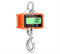 Balance numérique LCD 2000 kg pour grue, charge élevée, usage industriel, robuste, en alliage, avec crochet de verrouillage, poids suspendu N/lb/kg