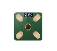 Balance Numérique Poids Corporel USB Charge Optique Bluetooth Intelligent Sans Fil IMC Analyseur De Graisse Salle Bain Filles Dortoir Portable PréCis Et Facile(B Green)