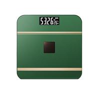 Balance Numérique Poids Corporel USB Charge Optique Bluetooth Intelligent Sans Fil IMC Analyseur De Graisse Salle Bain Filles Dortoir Portable PréCis Et Facile(A Green)