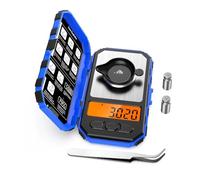 Balance numérique portable 50 g 0,001, mini balance électronique de précision professionnelle, poids d'étalonnage milligramme 20(A1-0.001g 50g-Blue)