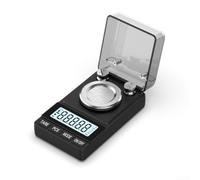 Balance Numérique Portable 50g Max Résolution Fine(Black) | Précision 0.001g, idéale pour or et diamants, pesée jusqu'à 50g, interface simple