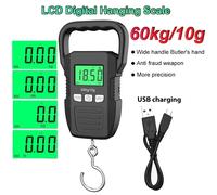 Balance numérique portable 60 kg/10 g, balance électronique pour bagages, balance suspendue, charge USB, mesure haute précision WH-A33 Charging